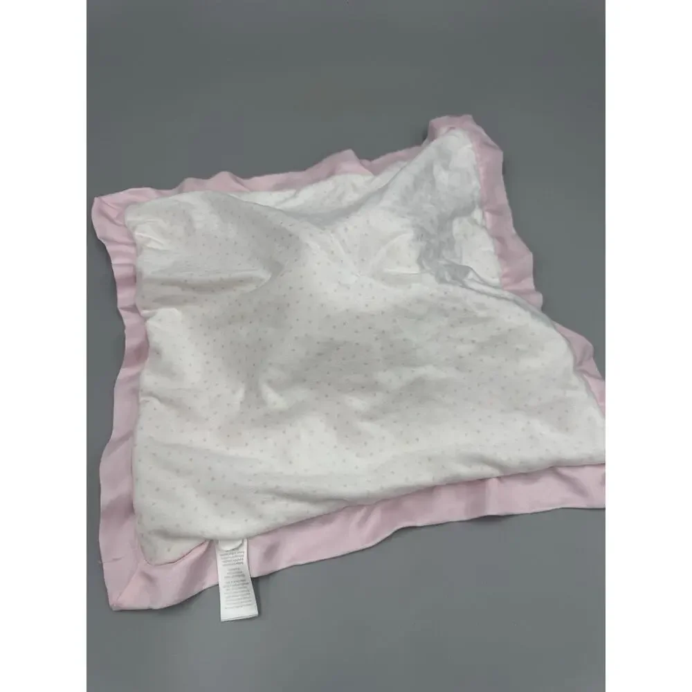 Carters Just One You Pink Elephant Lovey Baby Security Blanket Satin Like Trim
